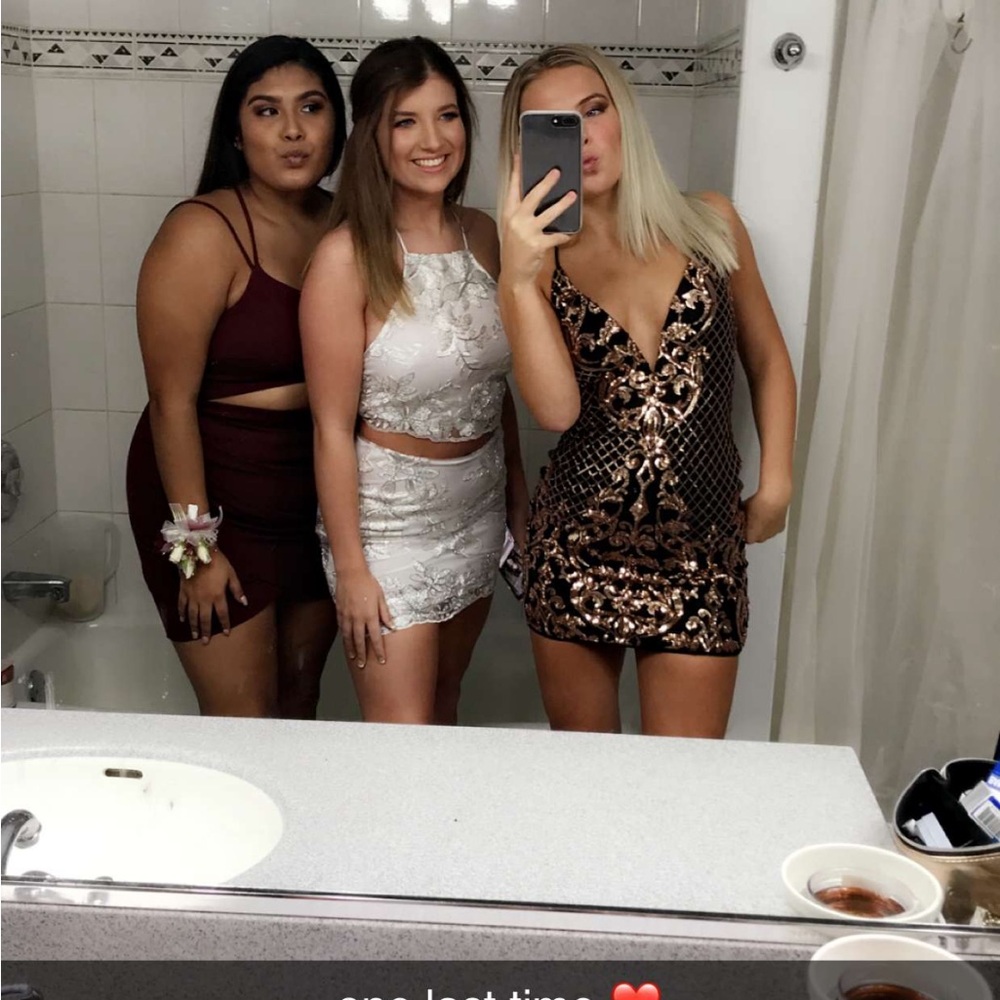 White Two Piece Dress